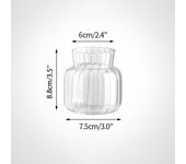 Terrario hidropónico creativo, florero, maceta de cristal transparente, estilo nórdico, 1 ud.