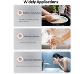 Calentador de agua instantáneo 3500W 220V Blanco Mini Calentador de agua instantáneo sin tanque para baño y cocina AU Plug