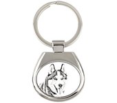 Siberian Husky, Chukcha - keychain with a dog, keychain with a print, personalized pendant from the Art-Dog brand plata