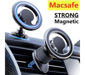 Soporte magnético para teléfono de coche, soporte Macsafe para iPhone 12, 13, 14 Pro Max, Mini imán, Clip para salida de aire de coche, soporte para teléfono móvil