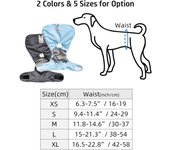 Pañales envolventes lavables para perras, pañales reutilizables para perras, envolturas transpirables para perras, paquete XS azul claro