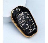 Funda para llave inteligente de coche de TPU con 5 botones, carcasa para control remoto, accesorios para Ssang Yong 2020 G4 Rexton SsangYong Key Case blanco