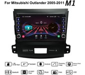 Reproductor de vídeo Multimedia Android Radio para coche para Mitsubishi Outlander 2005-2011 con botón perilla WiFi BT 2 Din 1 + 16GB 1+16GB