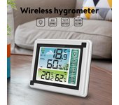 Termómetro digital, estación meteorológica inalámbrica para interiores y exteriores, sensor de temperatura y humedad, higrómetro meteorológico.
