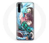 Coque pour Huawei P30 Pro Tanjiro et Nezuko Demon Slayer Kimetsu no Yaiba Anime