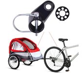 Cabezal de remolque para remolque de bicicleta, instalación segura y rápida, accesorio fiable, Tractor, 1 Juego
