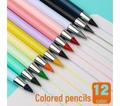 Lápiz de color Eternal Black HB Macaron: no necesita afilarse, tecnología resistente a roturas, bolígrafo sin tinta. HB