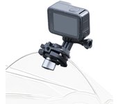 Clip de aleación de aluminio para parabrisas de bicicleta compatible con GoPro HERO Black 13/12/11/10/9/8