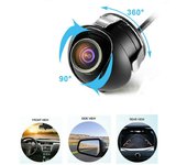 360. Cámara de marcha atrás de respaldo de vista lateral frontal trasera de coche 1 Uds impermeable T6P7 E4K9 Multi-color-One-size