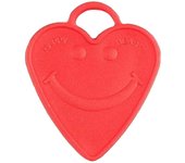 Creative Party Peso del globo del corazón (Paquete de 10) One Size rojo