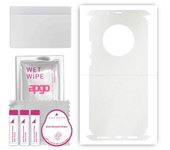 apgo Protective Skin Sticker for the back+sides compatible with Huawei Mate 40 Pro, Full Wrap Film, Foil, Vinyl - Pattern Matte Transparent