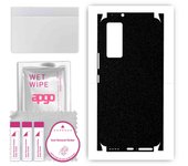 apgo Protective Skin Sticker for the back+sides compatible with Vivo V21e 5G, Full Wrap Film, Foil, Vinyl - Pattern Matte Black
