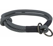 Soft Rope Collar Educación L–XL:55cm/10mm Neg/Gri