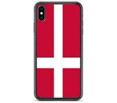Funda iPhone - Drapeau Danemark - iPhone XS Max - Souple - Multicolore - Verticale