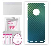 apgo Protective Skin Sticker for the back+sides compatible with Huawei Mate 30 Pro, Full Wrap Film, Foil, Vinyl - Pattern Carbon Chameleon CAKA1