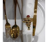 Servilletero con forma de árbol de Navidad y diamantes de imitación: accesorio brillante para la vajilla Rhinestone Christmas Tree