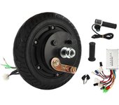 Kit de motor de cubo para patinete eléctrico, 350 W, rueda de 8 pulgadas, controlador sin escobillas, acelerador LCD con bloqueo