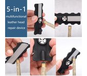 1 pieza de herramienta de pulido de punta de taco de billar, herramienta de reparación multifuncional, moldeador de puntas de billar, corte redondo con pinchazo de billar Basic