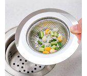 Colador de desagüe de acero inoxidable para fregadero de cocina: filtro antiobstrucción, control de olores y protección para vajilla. 2PCS