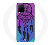 Funda para Vivo Y21s 2021 / Y21 2021 Atrapasueños Fondo Negro Azul y Morado
