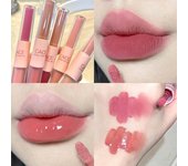 Brillo de labios de doble cabezal CACE, maquillaje de labios rojo sexy, espejo de barro para labios, brillo de labios al agua, lápiz labial mate, resistente al agua, cosméticos coreanos 06