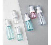 Botella de loción/rociador de colores de 30/60/80/100 ml, tipo PETG, ultrafina, para viaje, portátil, pequeña, para maquillaje, tónico y alcohol 30ml