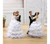 Decoración de escritorio duradera y resistente al color, figuritas adorables y bonitas para parejas de bodas, decoración para tartas de boda B