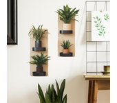 Simulación 3D de maceta verde para dormitorio, sala de estar, balcón, decoración del hogar, pegatina de pared 30*60CM*2PCS/fun-b29
