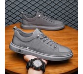 Nuevas zapatillas de verano para hombre, zapatos casuales cómodos y transpirables, zapatos planos ligeros para caminar, zapatillas de deporte para hombre, tenis masculino 39 gris