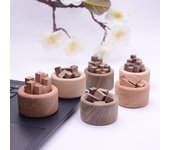 Difusor de aroma de madera de nogal negro, difusor de varillas para ayudar a dormir, difusor de aceite esencial de madera para aromaterapia para ambientador doméstico