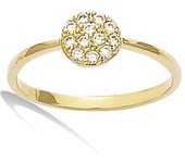 Anillo chapado en oro 'Sissi' oro blanco - 6 mm 50 oro