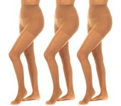 Pack-3 Panties Lycra 20 Den ACTIVE20D mujer S/M marrón