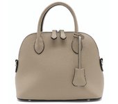 Bolso Boston Mini de Piel de Vaca 2WAY, Redondo, con Bandolera, Elegante, Cuadrado, para Llevar Tanto en Interiores como en Exteriores [Guscio Italia] 18-1096 (Beige) beige