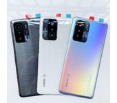 Parte trasera de cristal para Xiaomi 11T 5G / 11T Pro 5G, carcasa trasera de batería, piezas de repuesto + cámara blanco mate