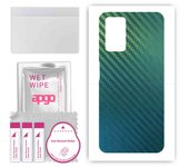 apgo Protective Skin Sticker for the back compatible with Realme 9i, Wrap Film, Foil, Vinyl - Pattern Carbon Chameleon CAKA1