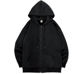 Sudadera con capucha de calle para hombre, chaqueta holgada de manga larga con cremallera Retro, abrigos, Sudadera con capucha gótica informal Harajuku, ropa de calle Y2K S