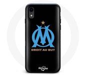 Coque - Olympique de Marseille - Iphone XR - Souple - Bleu - Motif Foot