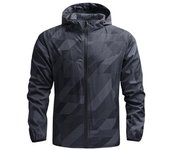 Chaqueta de ciclismo para hombre, chaqueta con capucha y cordón de manga larga a prueba de viento para Motocross, abrigo con cremallera y solapa para ciclismo de montaña, primavera y otoño M rojo