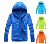 MJJ Mujeres Hombres Verano Manga Larga Con Capucha A Prueba De Viento Protección Solar Abrigo Chaqueta De Pesca XXXL naranja