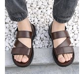 Sandalias de hombre, sandalias de verano para ocio, vacaciones en la playa, zapatos para hombre, nuevas sandalias informales cómodas Retro para exteriores para hombre, zapatillas de deporte para hombre 44