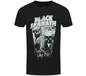 Black Sabbath Camiseta unisex para adultos Never Say Die L negro