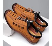 Sandalias de moda para hombre, zapatos casuales transpirables y huecos para hombre, zapatos de playa impermeables, zapatillas deportivas suaves para correr para hombre, zapatos masculinos 39