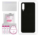 apgo Protective Skin Sticker for the back compatible with Xiaomi Mi A3, Wrap Film, Foil, Vinyl - Pattern Matrix