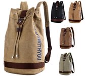 Mochila de gran capacidad para hombre, bolso de viaje, mochila de montañismo, equipaje masculino, bolsos de hombro tipo Bombonera de lona para niños y hombres A