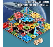 (Pollo kung pao)Juguetes educativos DIY juego ensamblado ajedrez ajedrez volador tridimensional One Size