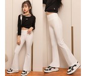Pantalones para niñas, ropa para bebés y niñas pequeñas, pantalones acampanados de otoño, pantalones elegantes para niños, pantalones de moda 140cm color rosa