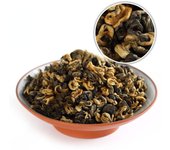 HelloYoung 100 g de té negro supremo de Yunnan Fengqing Dian Hong Snail Golden Buds