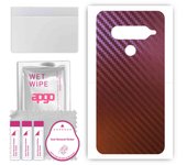 apgo skin sticker film foil vinyl for the BACK compatible with LG G8S ThinQ, scratch-resistant, easy to install - Carbon Chameleon CAKA5
