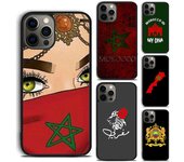 Funda de teléfono con bandera de Marruecos, exclusiva de Marruecos, para iPhone 6, 7, 8 Plus, X, XR, XS, SE2020, Apple 11, 12, 13 mini, Pro Max, Galaxy S20, S21 iPhone 5 5S SE