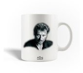 Taza de Cerámica Johnny Hallyday Cantante Compositor